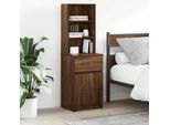 Vidaxl Comodino Look Rovere Marrone 39X35X125 Cm Materiale A Base Di Legno