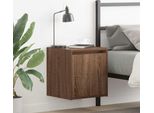 Vidaxl Comodino A Parete Effetto Rovere Marrone 38X34X40 Cm