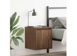 Vidaxl Comodini Da Parete 2 Pz. Aspetto Rovere Marrone 38X34X40 Cm