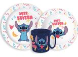 Set Di Stoviglie Disney Lilo & Stitch Di Palms, Set In Microplastica Con Tazza Da 265 Ml