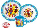 Set Di Stoviglie Spidey, Set In Microplastica Con Tazza Da 350 Ml