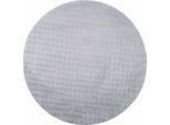 Tappeti Quadrati Vidaxl Huarte Grigio Ø 160 Cm Poliestere