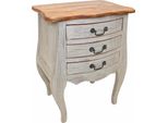 Vidaxl Comodino In Legno Massiccio Di Mogano 48X35X64 Cm