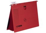 Elba 100333013 Organizer Cucitrice Chic - Cartone (Rc) 230 G/Mq, A4, Rosso, 5 Pezzi
