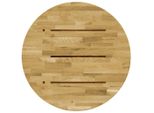 Syfax™ Piano Del Tavolo Legno Massello Di Rovere Circolare 23Mm 500Mm