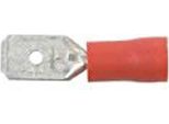Spina Piatta Connettore A Crimpare Parzialmente Isolato Sezione: 0,5 - 1,0 Mm², Dimensioni Spina: 6,3 X 0,8 Mm, Rosso (Hella) Venduto Solo In Confezioni Da 100, Prezzo Per 100 Unità
