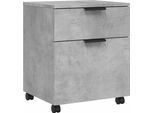 Cartella Mobile Con Rotelle Grigio Cemento 45X38X54 Cm