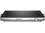 Costway 56 X 36 Cm Scaldavivande Elettrico Con Funzione Di Piastra Riscaldante Da 50℃ A 120℃, Controllo Della Temperatura, Scalda Buffet In Acciaio Inossidabile
