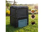 Compostiera Compostiera Termica Compostiera Rapida 300 L Nero 61X61X83 Giardino Balcone