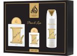 Zestaw Lattafa Peace & Love Edp 100Ml + Edp 20Ml + Deodorante 200Ml
