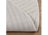 Tappeti Quadrati Vidaxl Huarte Crema Ø 160 Cm Poliestere