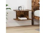 Vidaxl Comodino In Rovere Affumicato 40 X 30 X 25 Cm Materiale Ligneo