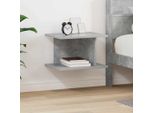Maison Exclusive - Comodino In Cemento Grigio 40 X 30 X 25 Cm Materiale Ligneo