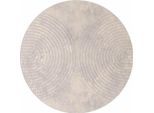 Tappeti Quadrati Vidaxl Huarte Beige Ø 200 Cm Poliestere