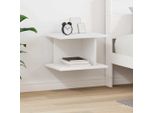 Maison Exclusive - Comodino Bianco 40 X 30 X 25 Cm Materiale Ligneo