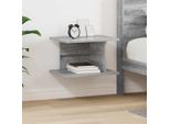 Maison Exclusive - Comodino Sonoma Grigio 40 X 30 X 25 Cm Materiale Ligneo