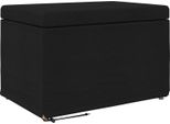 Vidaxl Sgabello Nero 60 X 40 X 40 Cm Tessuto E Legno Pressato