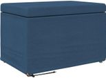 Syfax™ Pouf Blu 61 X 41 X 40 Cm Tessuto E Legno Ingegnerizzato