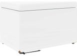 Vidaxl Sgabello Bianco 60 X 40 X 40 Cm In Pelle Finta E Legno Ingegnerizzato