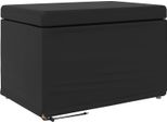 Vidaxl Sgabello Nero 60 X 40 X 40 Cm In Pelle Finta E Legno Ingegnerizzato