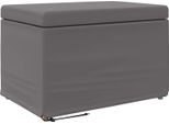 Vidaxl Sgabello Grigio 60 X 40 X 40 Cm In Pelle Finta E Legno Ingegnerizzato