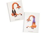 Swing Giraffe A4 Quaderno A Fogli Mobili 80 Fogli 80G