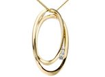 KettenanhäNger Firetti "Schmuck Geschenk Gold 585 Halsschmuck AnhäNger FüR Halskette", Gold (Gelbgoldfarben, Weiß, Wweiß), SchmuckanhäNger, Damen, 0,08 P2 = Erkennbare EinschlüSse, Diamanten Gelbgold 585, 2,2 G, Diamanten, Gelbgold 585, KettenanhäNger, Mit Brillanten