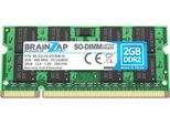 Brainzap 2 Gb Di Ram SO-DIMM SO-DIMM PC2-6400S 2Rx8 800 Mhz 1,8 V CL6 Memoria Per Computer Portatili Brainzap 2 Gb Di Ram DDR2