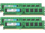 Brainzap 16GB DDR3 Ram Dimm PC3L-12800U-11-13-A1 1Rx8 1600 Mhz 1.35V CL11 Computer Pc Memory (4X 4GB)