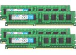 Brainzap 16GB DDR3 Ram Dimm PC3-12800U-11-10-B0 2Rx8 1600 Mhz 1.5V CL11 Memoria Per Pc (4X 4GB)