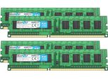 Brainzap 16GB DDR3 Ram Dimm PC3L-12800U-11-11-A1 1Rx8 1600 Mhz 1.35V CL11 Computer Pc Memory (4X 4GB)