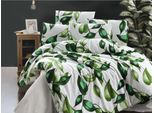 Biancheria Da Letto Estesa In Cotone 140X220, 70X90Cm Foglie Verdi
