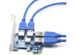 Brainzap Scheda Riser Pci-Express Da Pci-Express X1 A 4X PCI-E Tipo USB3.0