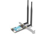 Brainzap 8774 Mbit/S Scheda Wlan Pcie Pci-Express Wifi 7 2,4/5/6 Ghz Tri-Band Intel BE200 Scheda Di Rete Pc 802.11Ax/Ac/A/B/G/N Bluetooth 5.4