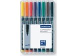 Staedtler 317 WP8 Staedtler Lumocolor Folienstifte-Set Farbsortiert Permanent 8 St.