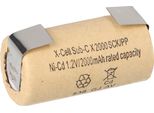 Batteria Xcell Sub-C 1,2 V 2000 Mah 2000SCK U - Terminale A Saldare Rivestimento In Cartone Nicd