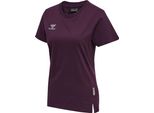 Hummel Hmlmove Grid Cot. T-SHIRT S/S Donna - Grape Wine - Xs