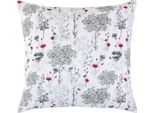 Cuscino Dita - 45X45 Cm - Grigio,Rosso,Bianco