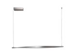 Lampada A Sospensione Per Sala Da Pranzo Moderna 110Cm Cromata Oblunga Sopra Il Tavolo Led 28W Elvio Rabalux