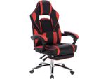 Gamestoel - Rosso - Pelle Finta - Con Schienale E Braccioli - Regolabile In Altezza - Ergonomica - Sedia Da Gioco