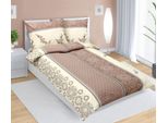 Biancheria Da Letto In Flanella - Marrone - 140X200, 70X90