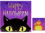 Tovaglioli Di Halloween Atosa 33X33 Cm 20 Unità Viola Viola Taglia Unica