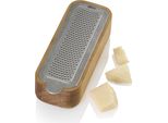 Grattugia Fine Da Tavolo Adhoc GG31 Per Parmigiano, Spezie, Noci E Molto Altro. Cutnserve, Acciaio Inox | Legno Di Acacia