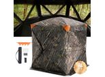 Vevor, Nascondiglio Da Caccia, Nascondiglio Da Terra Trasparente A 270°, Nascondiglio Da Caccia Per Cervi Pop-Up Per 1-2 Persone Con Borsa Per Il Trasporto, Tenda Da Caccia Portatile E Resistente, 3 Finestre Orizzontali