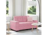 Vidaxl | Divano A Due Posti | Con Cuscini In Velluto Rosa