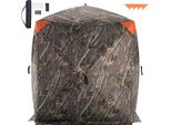 Succebuy Tenda Da Caccia Trasparente A 270°, Tenda Pop-Up Per Cervi Da 1-2 Persone Con Borsa Per Il Trasporto, Tenda Portatile, 3 Finestre Orizzontali Per La Caccia Al Tacchino E Al Cervo, Materiale Mimetico