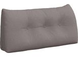 Vidaxl Cuscino Schienale Taupe 100 X 24 X 50 Cm Tessuto