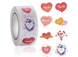 Adesivi Decorativi Etichette Autoadesive Thanks In Rotolo Da 500 Pezzi