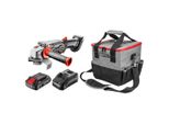Graphite Energy+ Set Levigatrice A Batteria 18V Li-Ion 58G003, Borsa 12L, Caricabatterie 2,3 A, Batteria 2,0 Ah (58G015-BR)