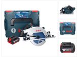 Bosch Gks 18V-68 Gc Sega Circolare Professionale A Batteria 18 V 190 Mm Biturbo Brushless + 1X Batteria Ricaricabile 5,0 Ah + L-BOXX - Senza Caricabatterie